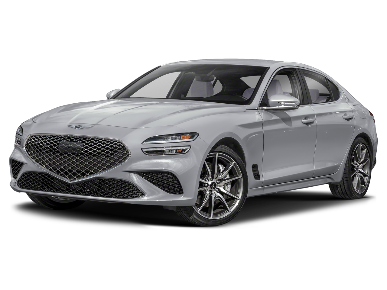 2025 Genesis G70 2.5T in Savile Silver — front three-quarter view