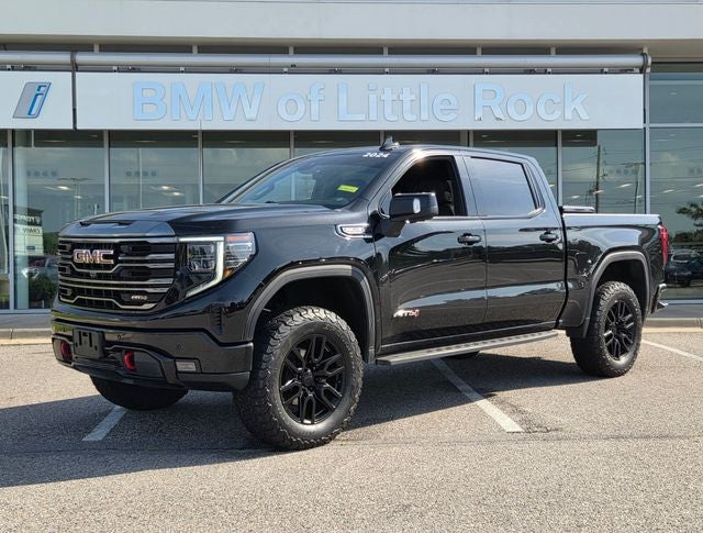 2024 GMC Sierra 1500 AT4 in Onyx Black — front three-quarter view