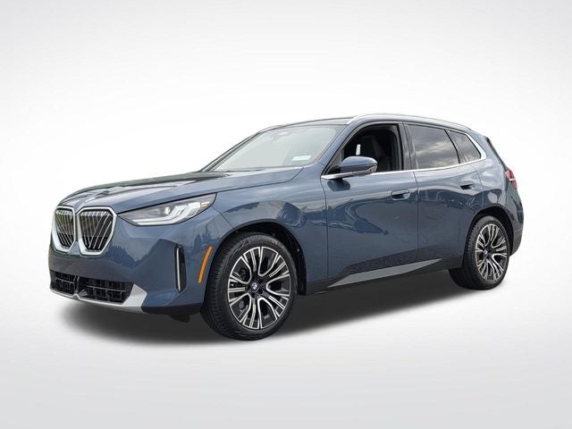 2025 BMW X3 30 xDrive in Arctic Race Blue Metallic — front three-quarter view