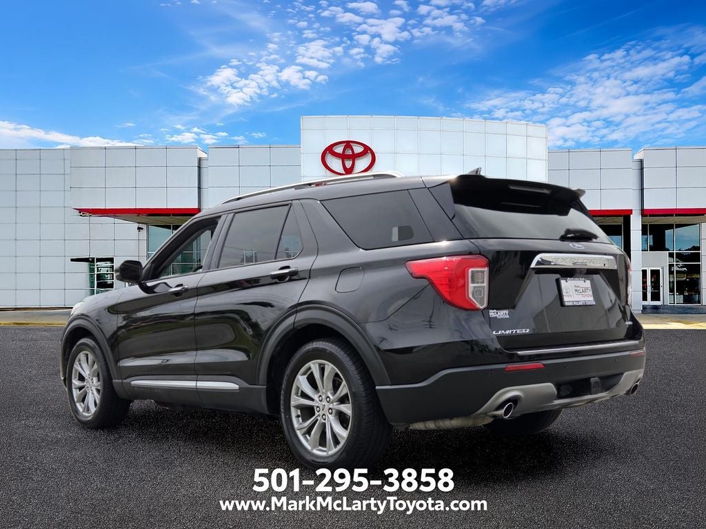 2021 Ford Explorer — rear three-quarter view