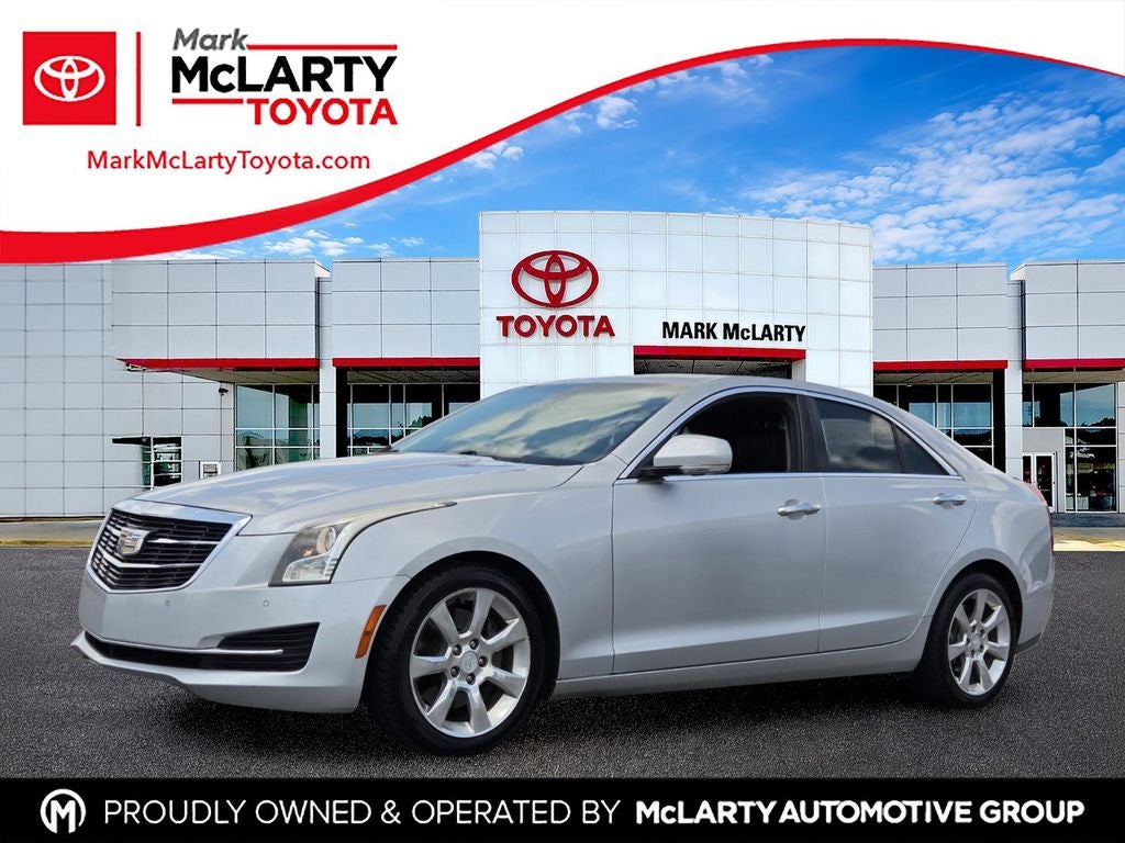 2016 Cadillac ATS 2.0L Turbo Luxury in Radiant Silver Metallic — front three-quarter view