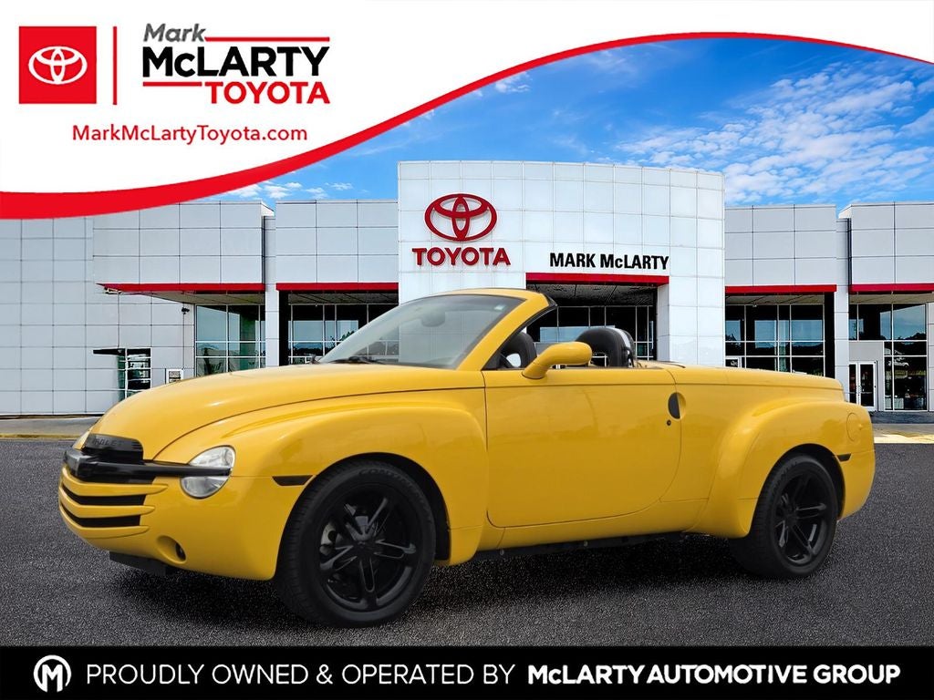 2003 Chevrolet SSR LS in Millennium Yellow — front three-quarter view