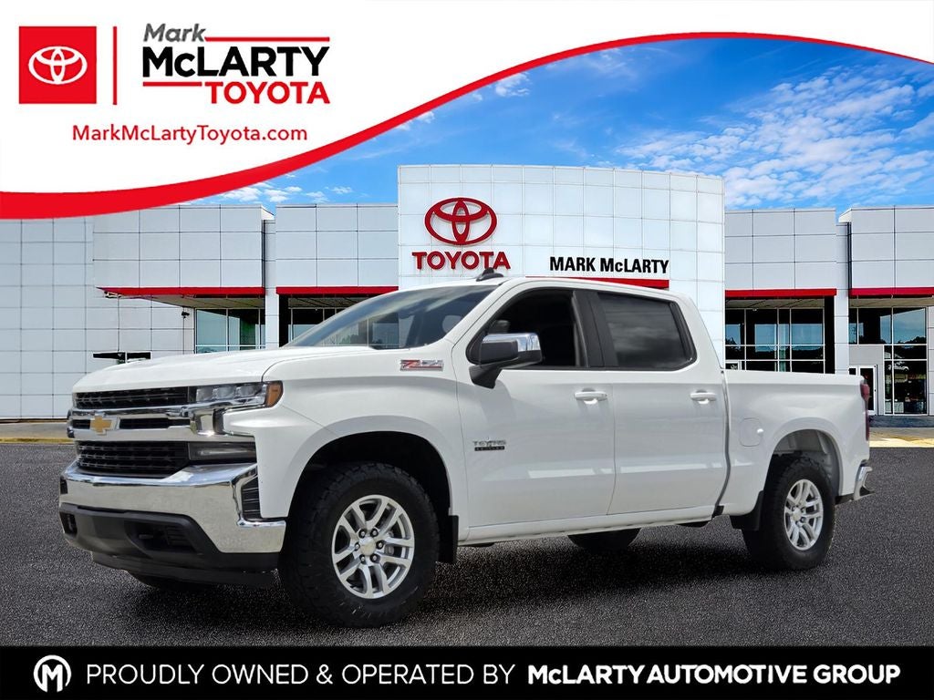 2021 Chevrolet Silverado LT Texas Edition in Summit White — front three-quarter view