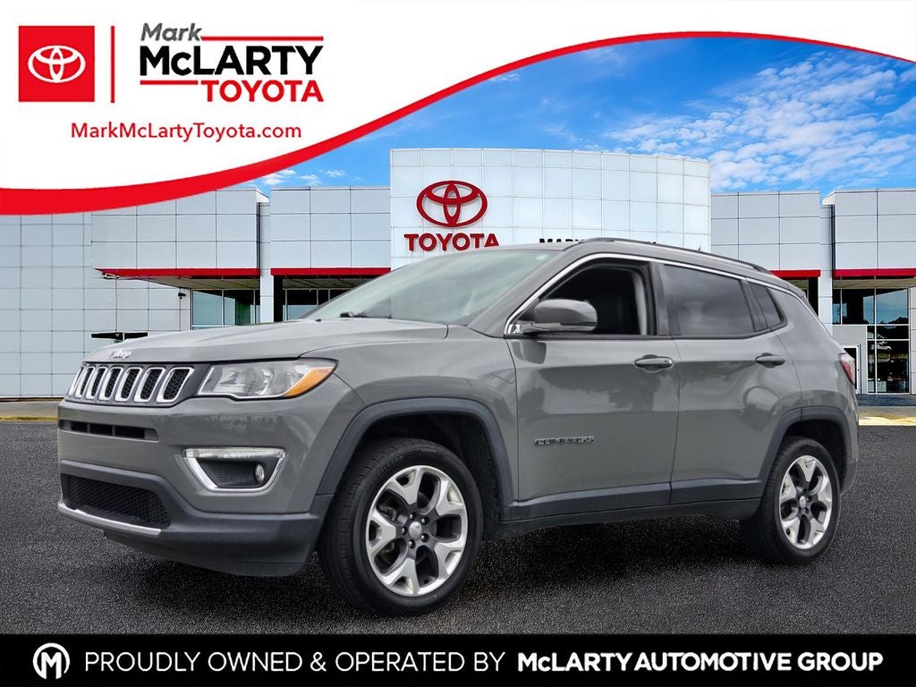 2020 Jeep Compass Limited in Sting-Gray Clearcoat — front three-quarter view