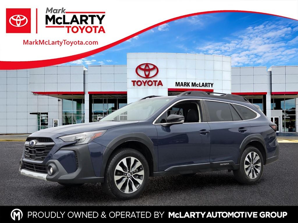 2023 Subaru Outback Limited in Cosmic Blue Pearl — front three-quarter view