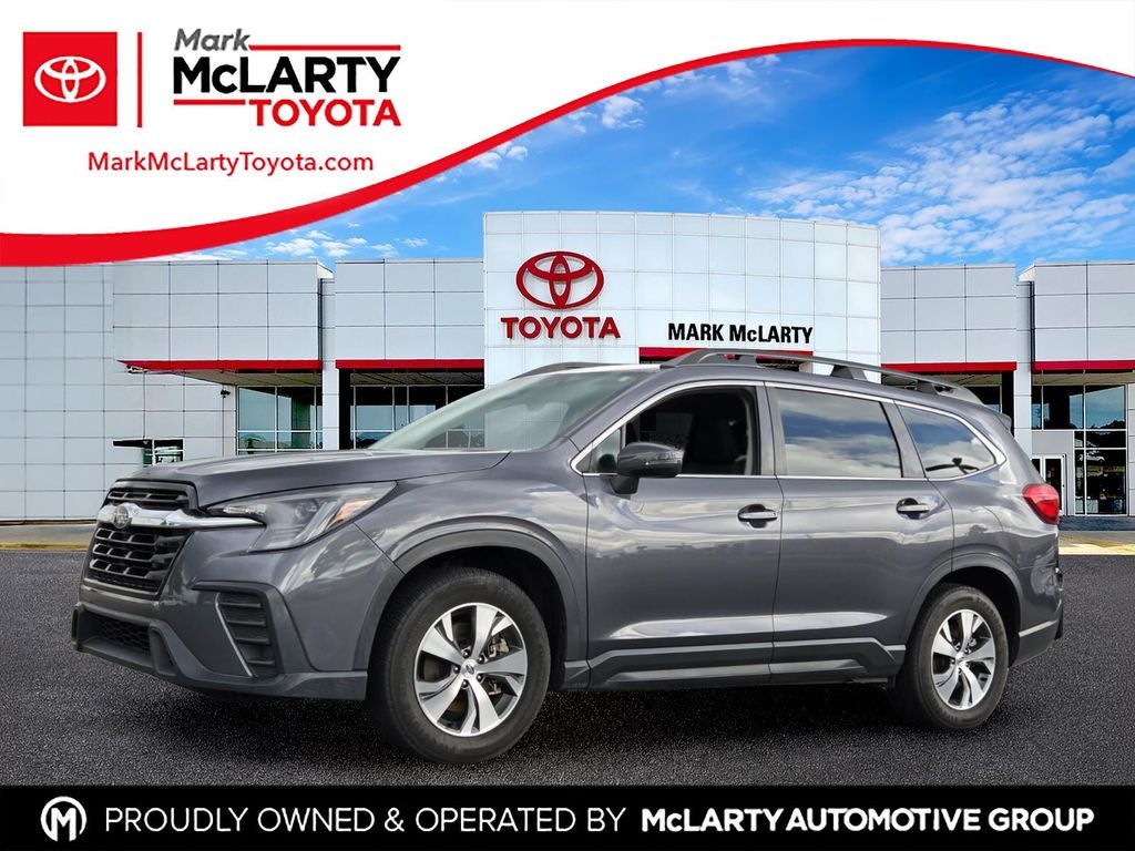 2023 Subaru Ascent Premium in Magnetite Gray Metallic — front three-quarter view