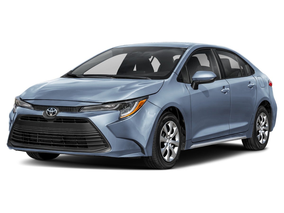 2026 Toyota Corolla LE in Celestite — front three-quarter view