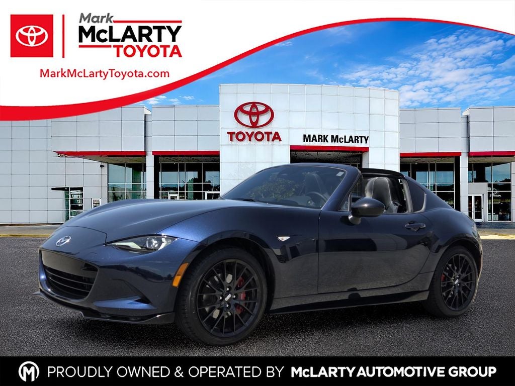 2025 Mazda Mazda MX-5 Club in Deep Crystal Blue Mica — front three-quarter view