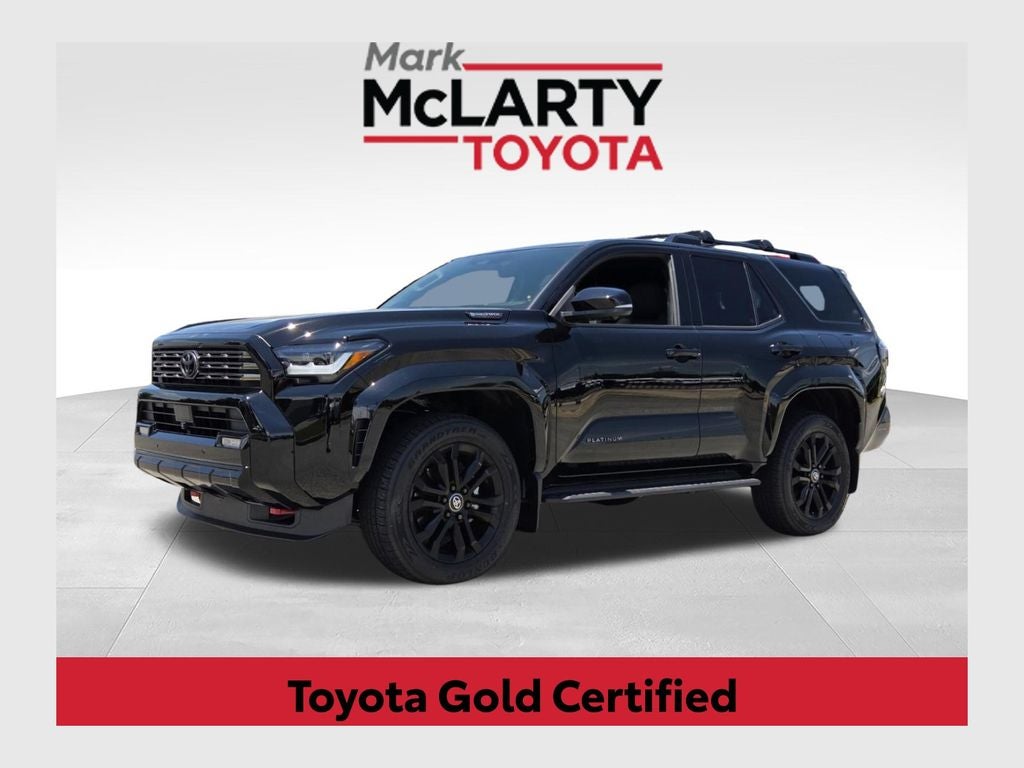 2026 Toyota 4Runner i-FORCE MAX Platinum in Black — front three-quarter view