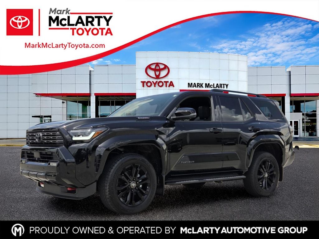 2026 Toyota 4Runner i-FORCE MAX Platinum in Black — front three-quarter view
