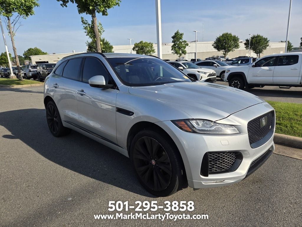 2019 Jaguar F-PACE — rear three-quarter view