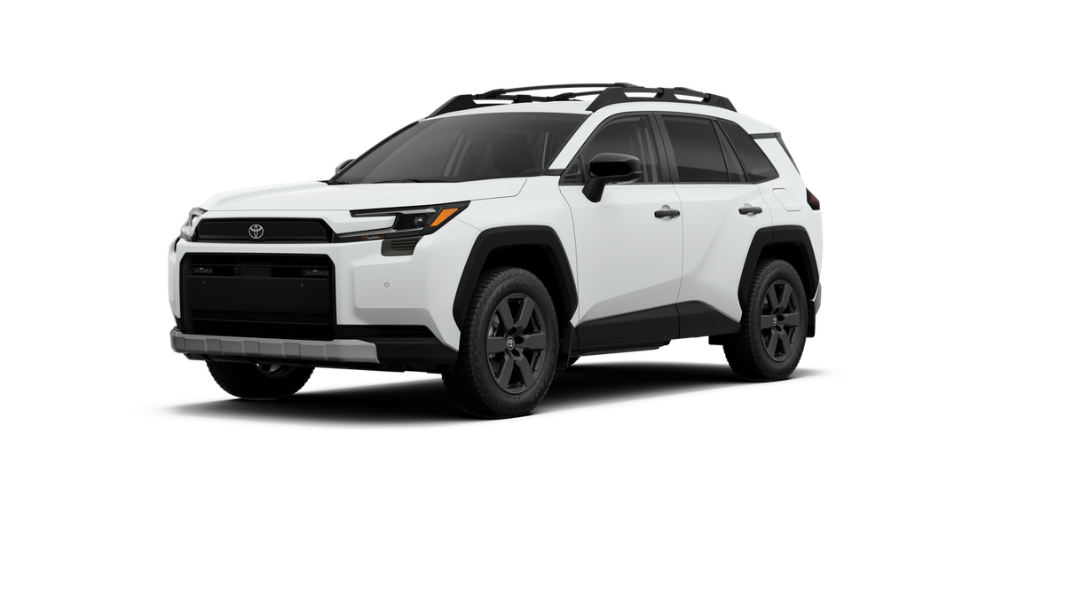 2026 Toyota RAV4 Woodland in Ice Cap — front three-quarter view