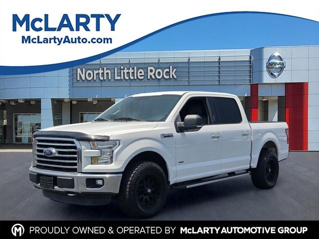 2016 Ford F-150 XLT in Oxford White — front three-quarter view