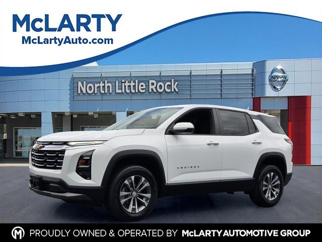 2025 Chevrolet Equinox LT in Summit White — front three-quarter view