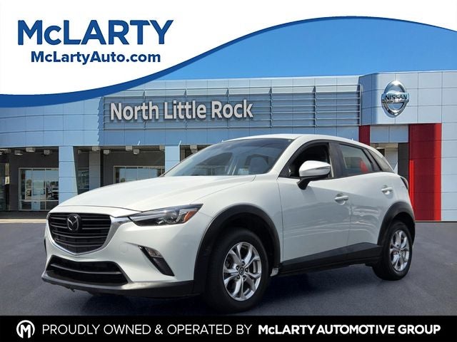2019 Mazda Mazda CX-3 Sport in Ceramic Silver Metallic — front three-quarter view