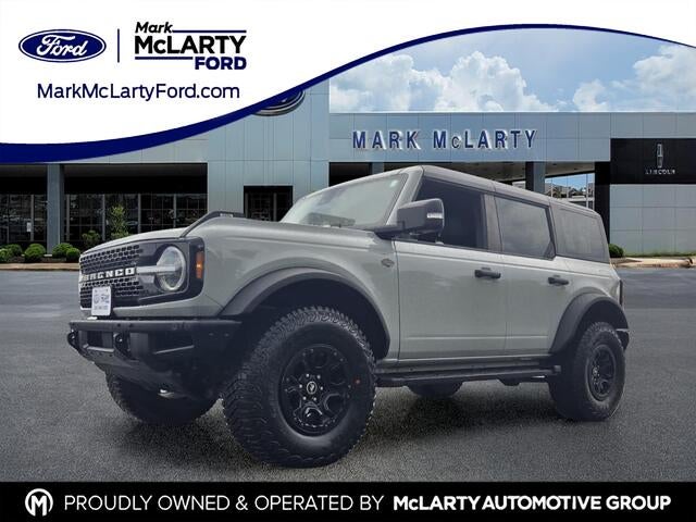 2024 Ford Bronco Wildtrak in Cactus — front three-quarter view