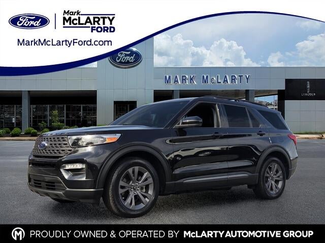 2024 Ford Explorer XLT in Black Metallic — front three-quarter view