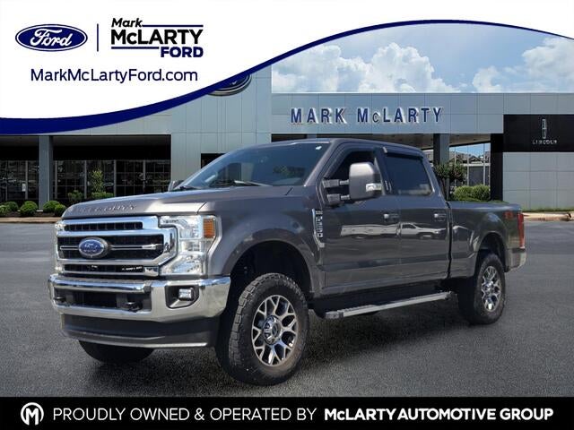 2022 Ford F-250SD Lariat in Gray Metallic — front three-quarter view