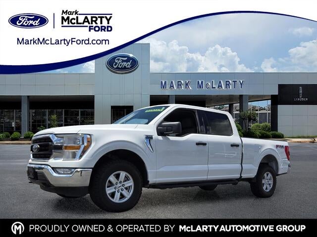 2022 Ford F-150 XLT in Oxford White — front three-quarter view