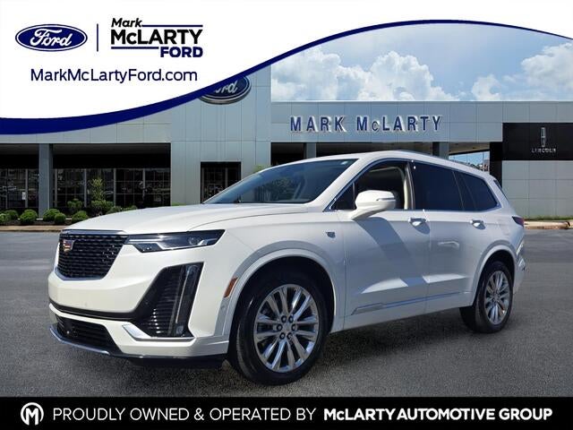 2023 Cadillac XT6 Premium Luxury in Crystal White Tricoat — front three-quarter view