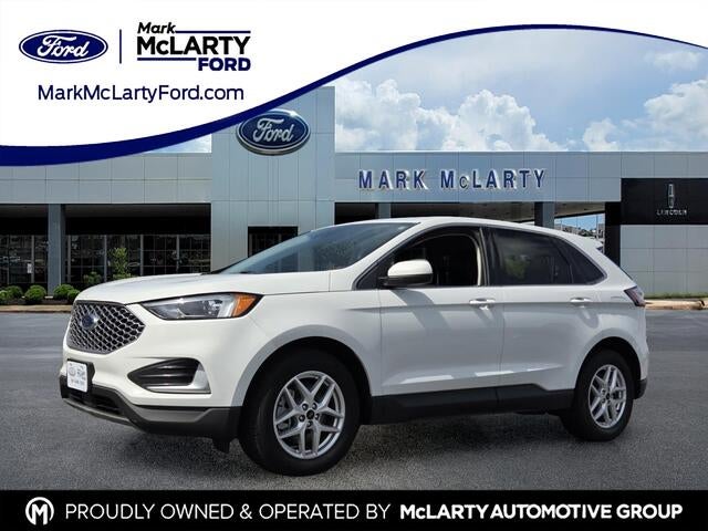 2024 Ford Edge SEL in Oxford White — front three-quarter view