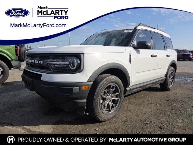 2023 Ford Bronco Sport Big Bend in Oxford White — front three-quarter view