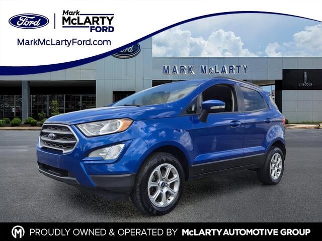 2021 Ford EcoSport SE in Lightning Blue Metallic — front three-quarter view