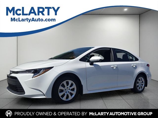 2026 Toyota Corolla LE in Ice — front three-quarter view