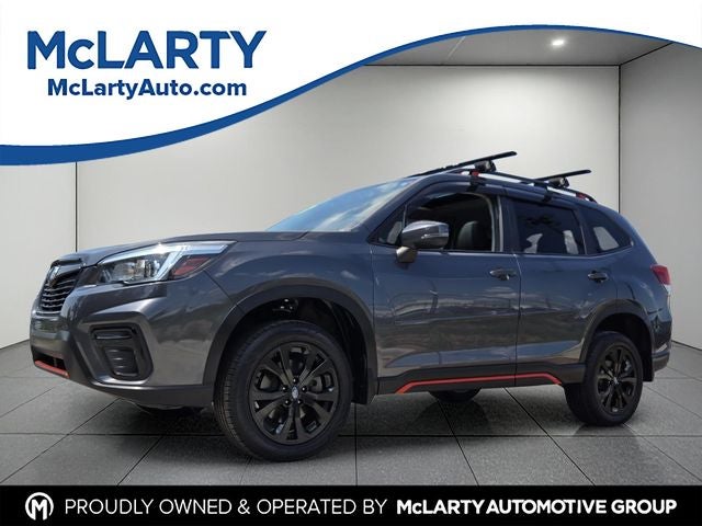 2020 Subaru Forester Sport in Magnetite Gray Metallic — front three-quarter view