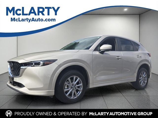 2025 Mazda Mazda CX-5 2.5 S Preferred Package in Platinum Quartz Metallic — front three-quarter view
