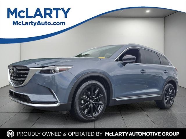 2023 Mazda Mazda CX-9 Carbon Edition in Polymetal Gray Metallic — front three-quarter view