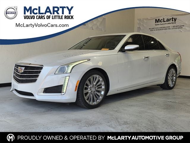 2016 Cadillac CTS 2.0L Turbo Luxury in Crystal White Tricoat — front three-quarter view