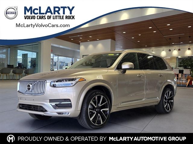 2023 Volvo XC90 B6 Plus 6-Seater in Bright Dusk Metallic — front three-quarter view