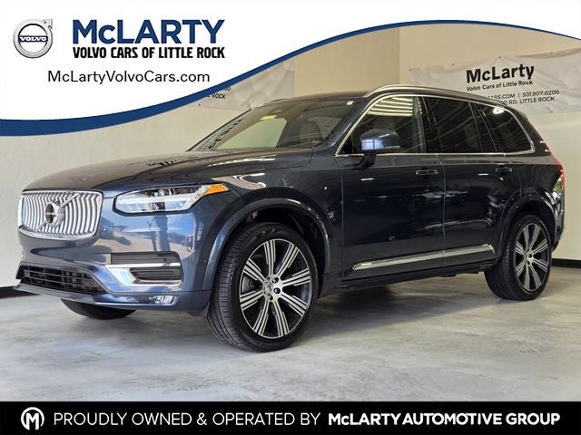 2024 Volvo XC90 B5 Plus in Denim Blue Metallic — front three-quarter view