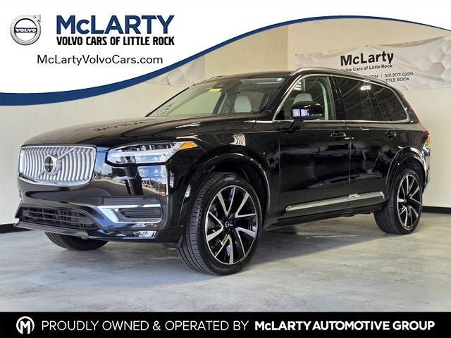 2025 Volvo XC90 B5 Plus in Onyx Black Metallic — front three-quarter view
