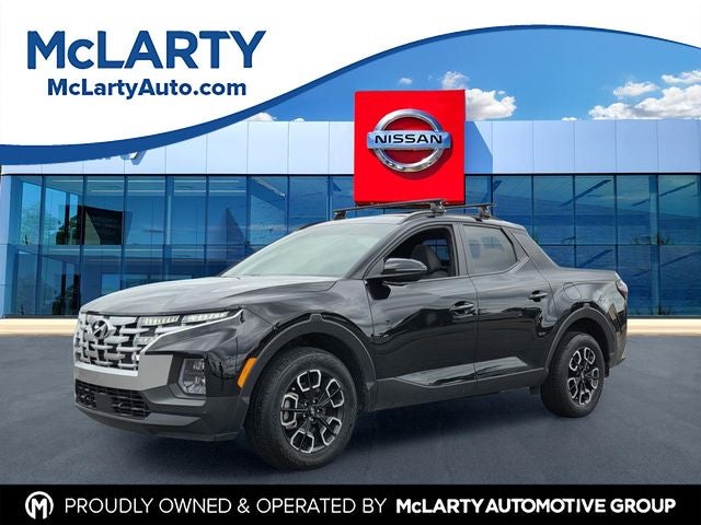 2023 Hyundai Santa Cruz SEL Premium in Phantom Black — front three-quarter view