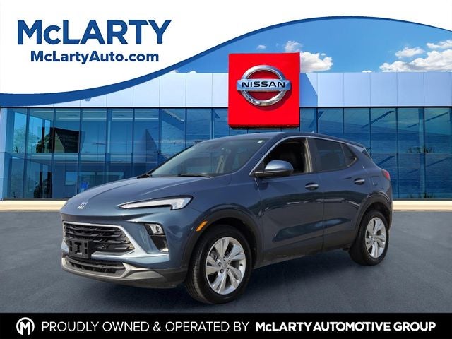 2024 Buick Encore GX Preferred in Ocean Blue Metallic — front three-quarter view