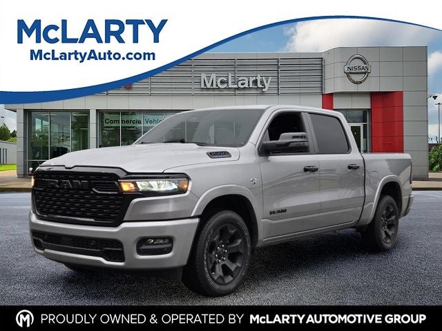 2026 RAM 1500 Big Horn/Lone Star in Billet Silver Metallic Clearcoat — front three-quarter view