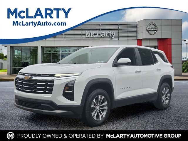 2025 Chevrolet Equinox LT in Summit White — front three-quarter view