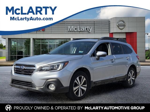 2019 Subaru Outback 3.6R Limited in Ice Silver Metallic — front three-quarter view