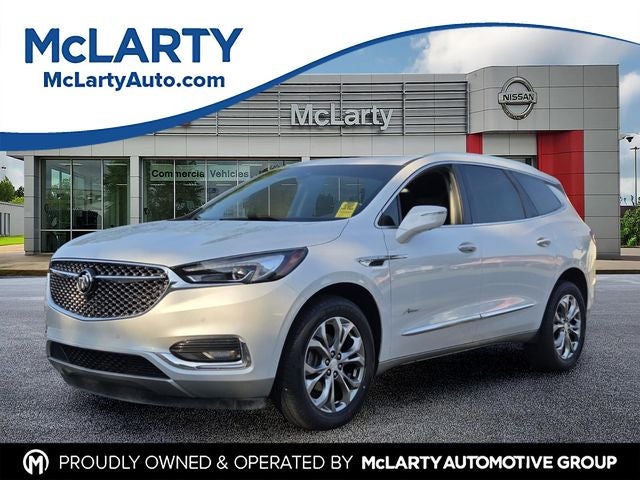 2019 Buick Enclave Avenir in White Frost Tricoat — front three-quarter view