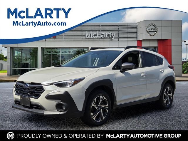 2024 Subaru Crosstrek Premium in Crystal White Pearl — front three-quarter view