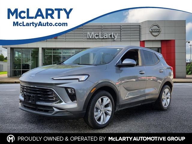 2025 Buick Encore GX Preferred in Moonstone Gray Metallic — front three-quarter view