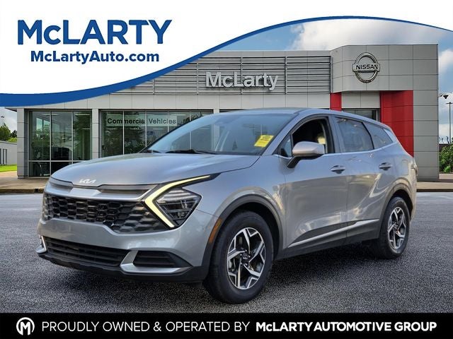 2025 Kia Sportage LX in Steel Gray — front three-quarter view